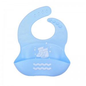 Aangepaste Soft Silicone Baby Bibs voor het eten