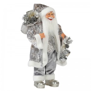 30 ~ 110 cm Christmas Standing Santa Claus Ornament Decoratie Festival Vakantie Beeldje Collectie Traditionele Kerstmis