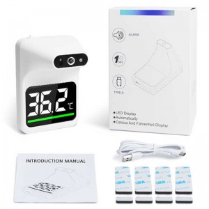 Non Contact Body Thermometer Infrarood Wall Mounted Thermometer met alarm