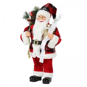 30 ~ 110 cm Kerst Santa Claus met Gift Bag Ornament Decoratie Traditionele vakantie Figurine Collection Xmas Series