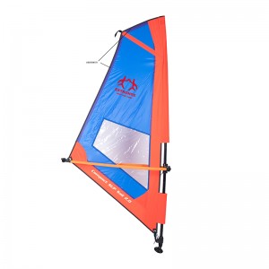 Freeride windsurf zeil, hausse, uphaul windsurfen, mast extensie en basis