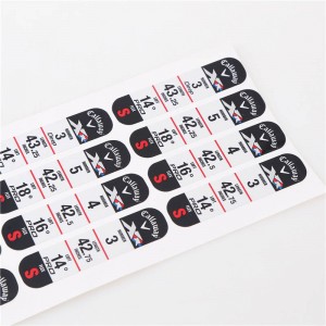 Golfclub Aangepaste labels