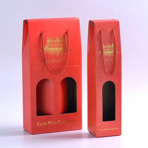 High-end en prachtige rode wijnverpakkingsdoos