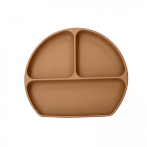 Siliconen verdeelde platen voor ballden, baby peuterplaat, BPA GRATIS