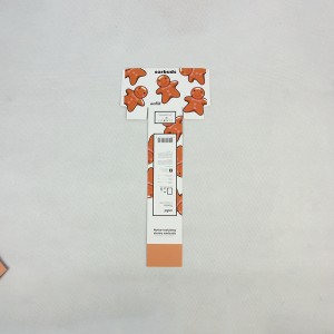 Voedseletiket Papierkaart