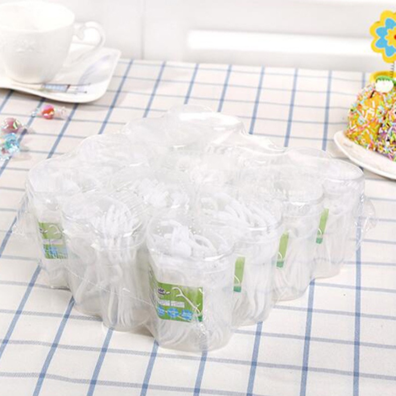 50 stks verpakking hartvormige doos OEM wegwerpnatuurlijke groothandel goedkope tandheelkundige floss sticks verpakking tandheelkundige floss