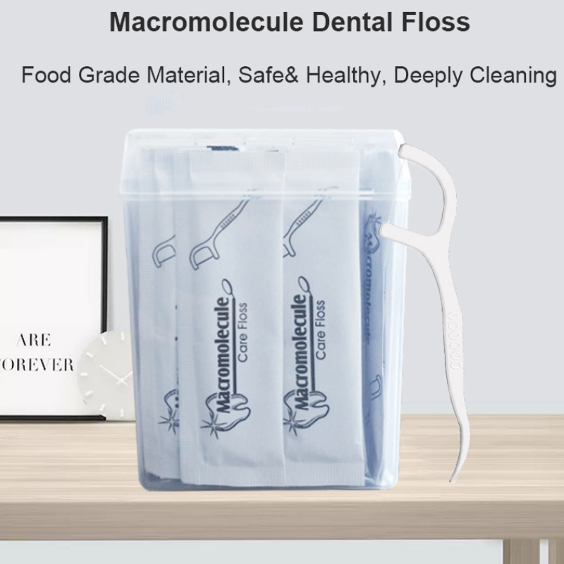 50 Picks Private Label Hoge Kwaliteit Dental Floss Box Orale Hygiëne Individueel Verpakt Packed Toothpick Draagbare Dental Floss