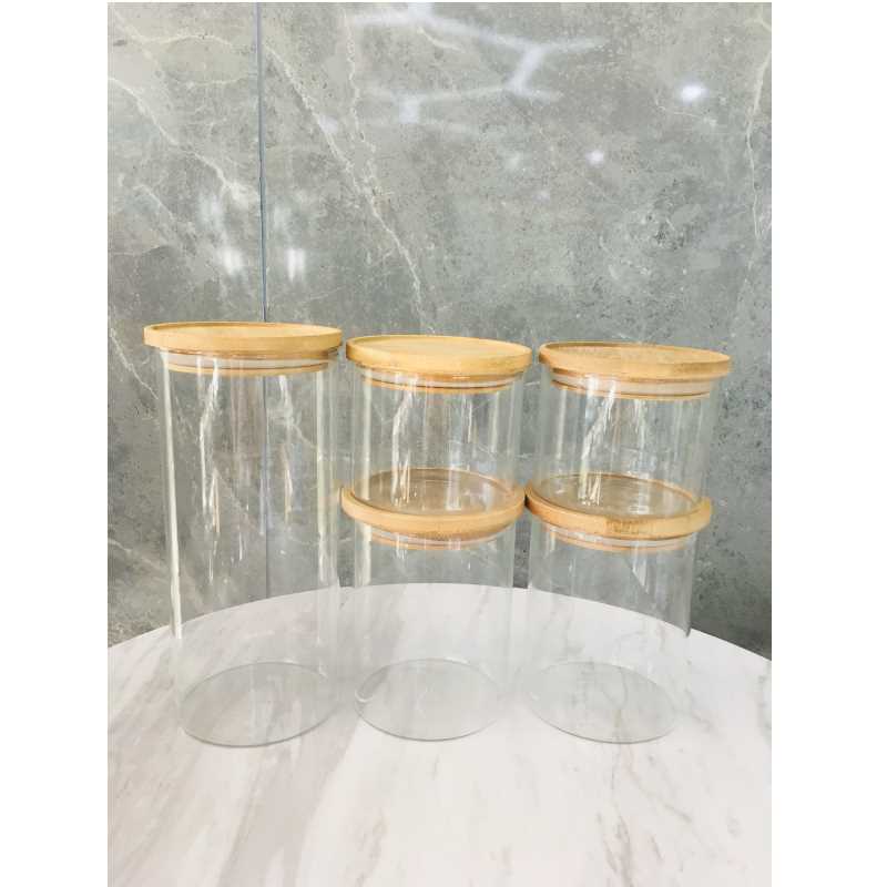 Beste Kwaliteit Clear Glass Keuken Opslag CANNER JAR SET