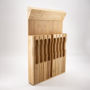 Natural Bamboo Mes Block Lade Organizer Set