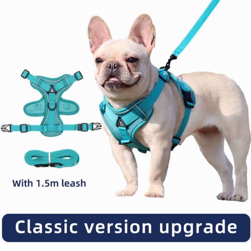 Mode Pet Vest Type Traction Borstband Kat Hond Verstelbare Intrekbare Tractie Touw Walking Dog Rope Collar