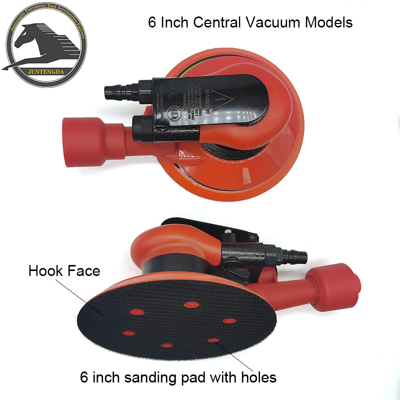 6 in lucht willekeurige Orbital Sander Central-Vacuum Models Industrial Grade