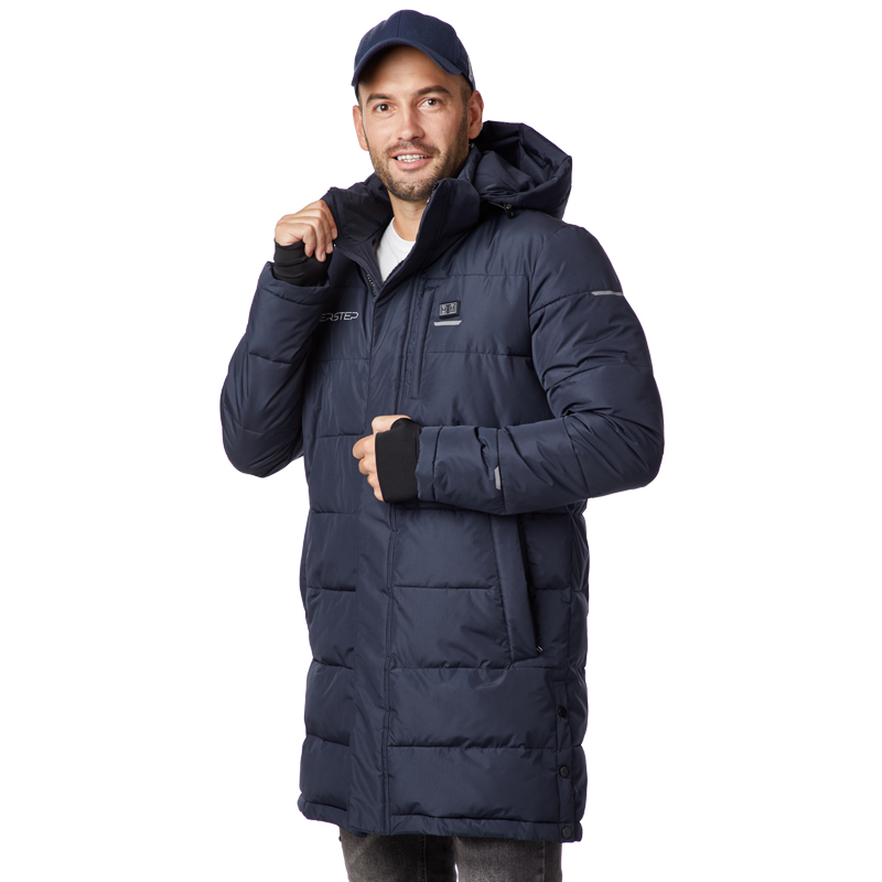 Nieuwe aankomst aangepast zwart verwarmd jasje voor mannen