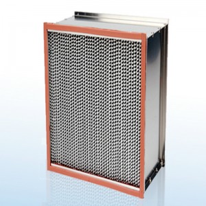 Hoge Temp Clean Room HEPA HVAC AIR FILTERS H13 Gegalvaniseerd stalen frame