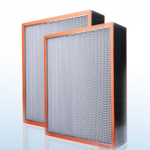 Hoge Temp Clean Room HEPA HVAC AIR FILTERS H13 Gegalvaniseerd stalen frame