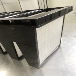 Medium Efficiency F7 Plastic Frame 592 x 592x 292mm mini-geplooid Compact 4 V Bank HVAC AIR FILTER