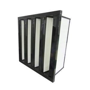 Airconditioner F5 F6 F7 F8 V Bank Medium Efficiency HVAC Luchtfilters (592x287x292mm)