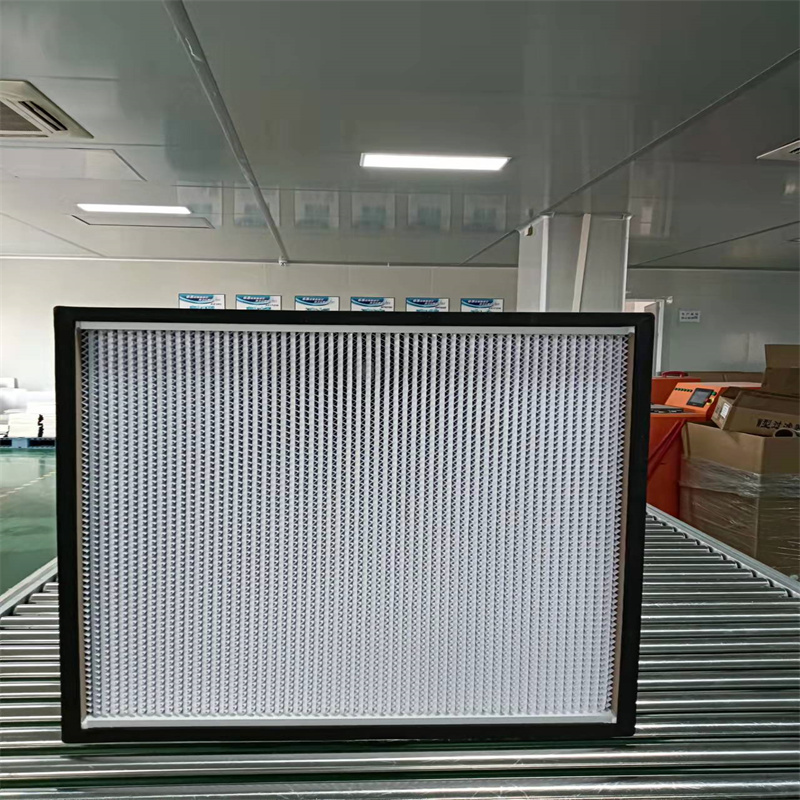 Houten frame Custom Clean Room Deep Ploo HVAC HEPA-paneelfilter met stabiele luchtsnelheid