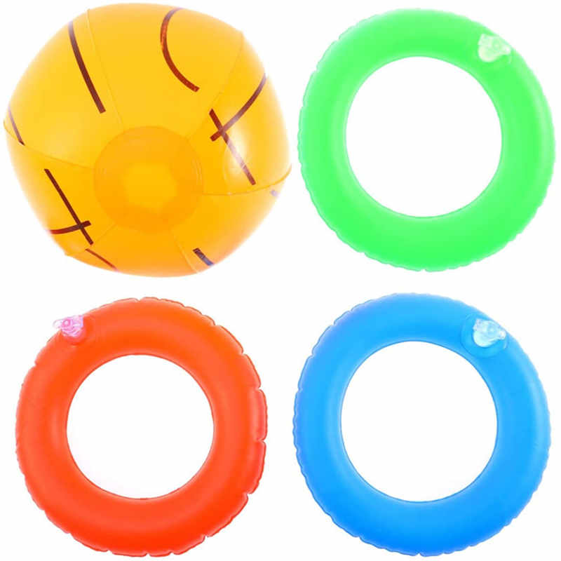 Opblaasbaar zwembad drijvende basketbal hoepel set, zwembad spel speelgoed, opblaasbare waterbasketbalstandaard
