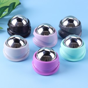 Stalen massage roller bal massager lichaam therapie voet hip relaxer stress release, stress release bal, massage ballr