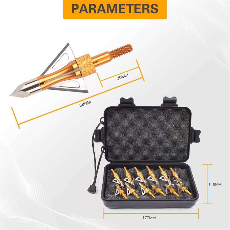 Elongarrow 100grain boogschieten pijl broadheads jacht pijl schroef tips broadhead