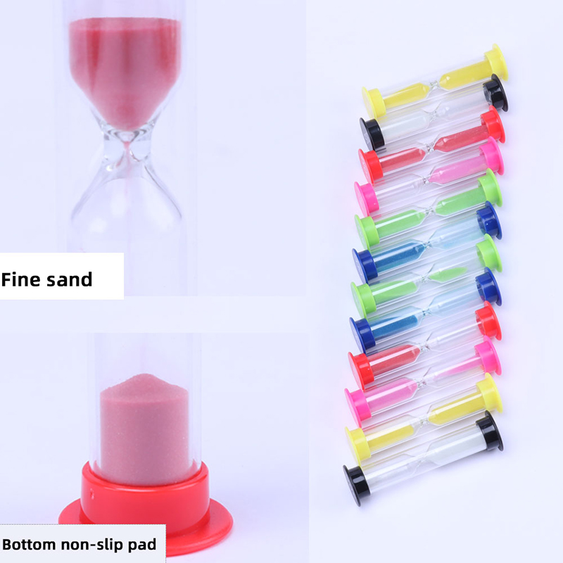 6 Stks Plastic Zand Timer Sandglass Zandloper Zandklok Timer 30 SEC/1 Min/2 Mins/3 Mins/5 Mins/10 Mins