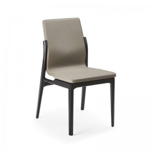 Home Meubels Eetkamerstoelen Set 6 stoelen Houten lederen luxe moderne eetkamerstoel