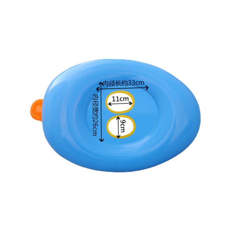 Children's Carton Swimming Ring Toy, PVC Gele Duck opblaasbare waterrit voor kinderen