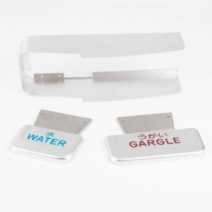 Aluminium gestempelde platen met kleur