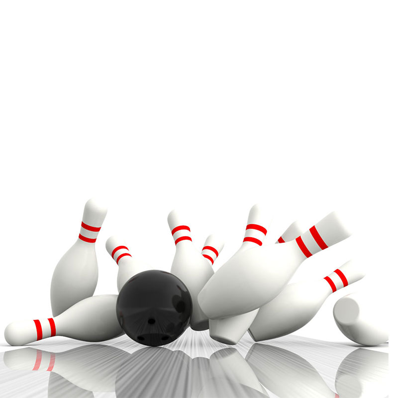 Opblaasbare bowling set bevat een grote bal en 6 opblaasbare bowling pins jumbo bowling set game voor kinderen