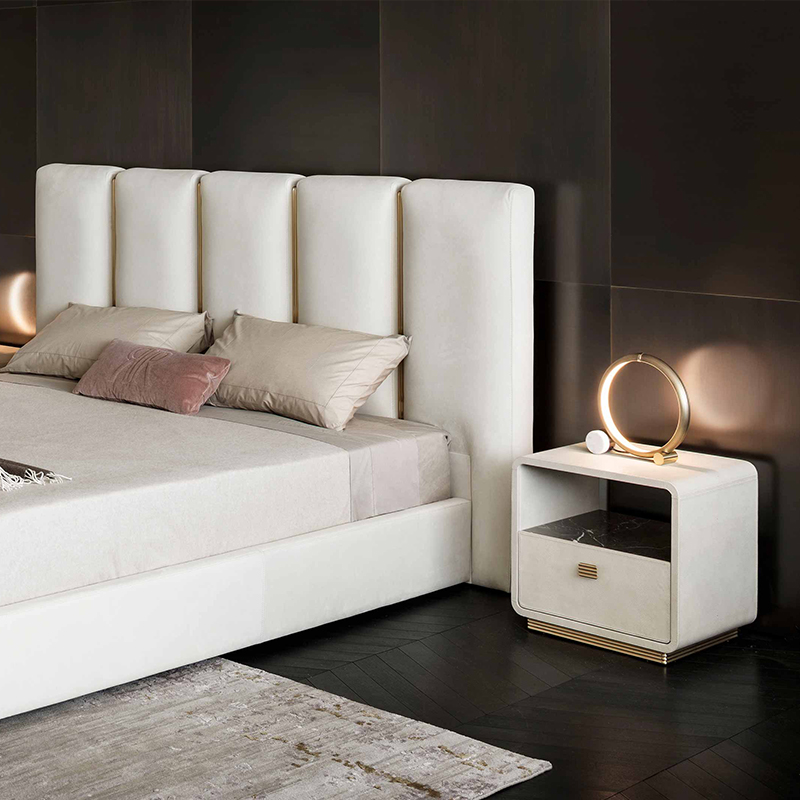 Fransenachtkastje hotelnachtkastje luxe moderne stijlleerleer