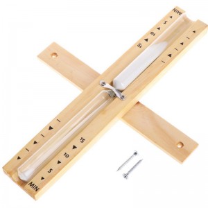 Sauna zandloper klok, sauna zandloper, sauna -uitrusting 15 minuten houten sauna zandloper klok zand timer klok voor sauna spa kamer