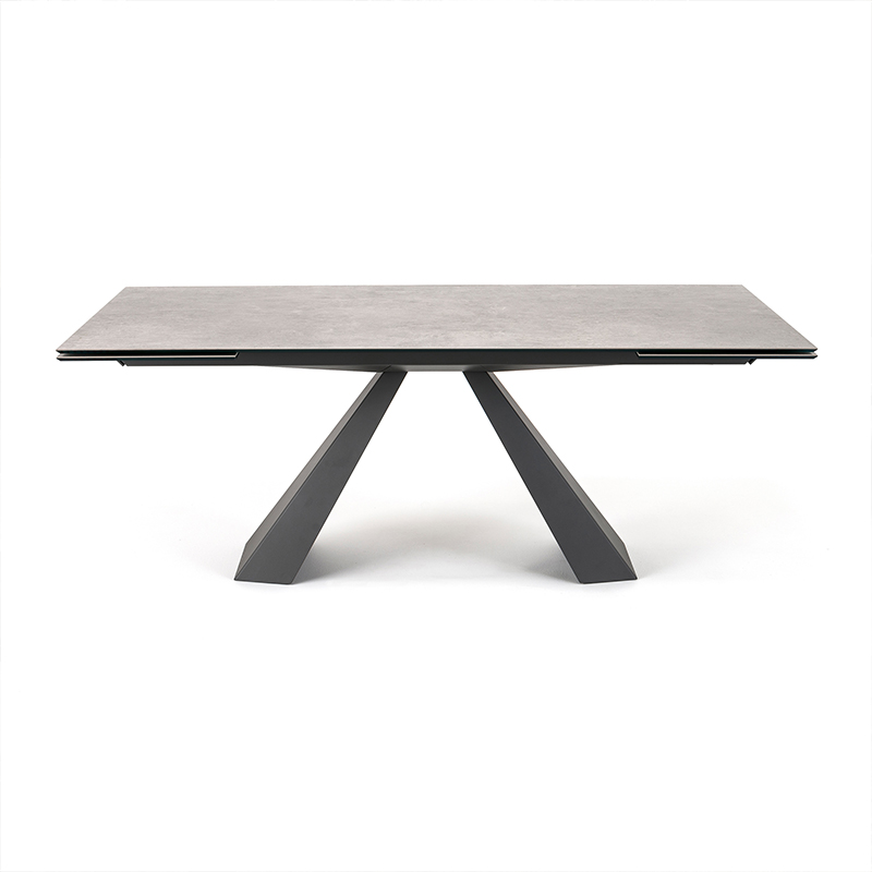 Italiaanse minimalistische gesinterde stenen eetkamer tafel rechthoekige eettafel set 6 zitter