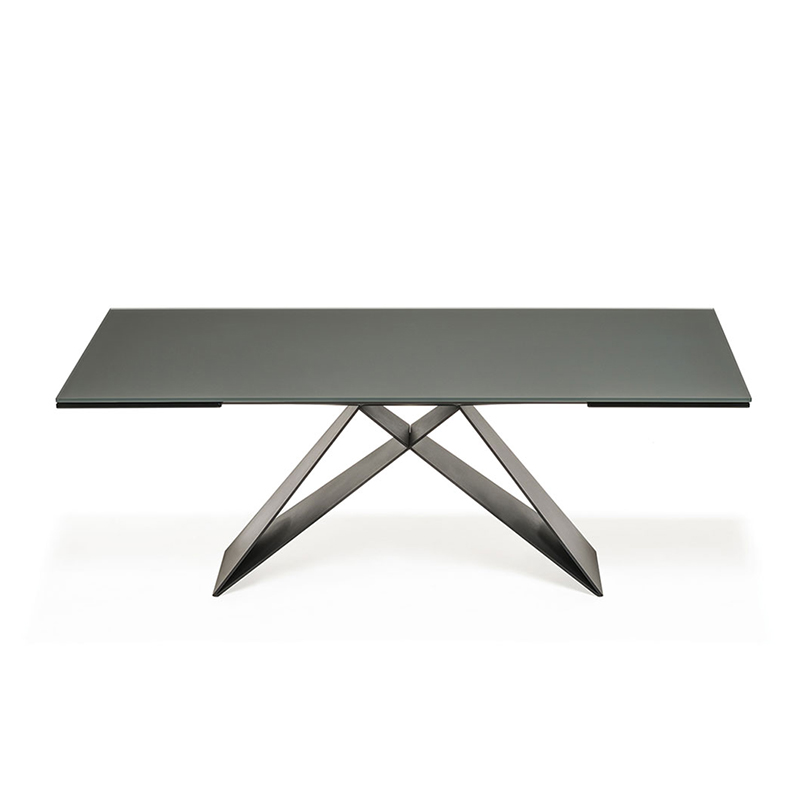 Italiaanse moderne ontwerpen 8 personen keramische sintered stenen rechthoekige eettafel set 6 -zitter
