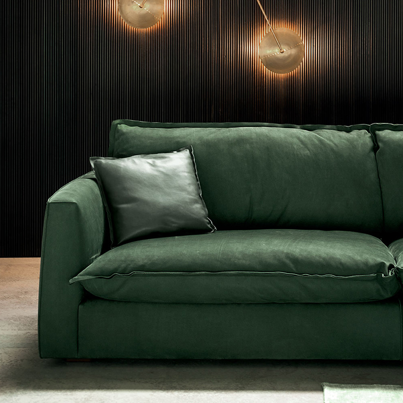 Italiaans ontwerp Baxter Moderne luxe lederen banksets voor woonkamer