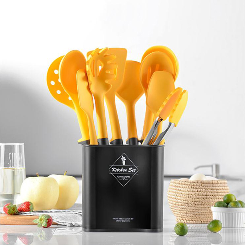 10 pc's hittebestendige keukenaccessoires anti -aanbak kookgereedschap siliconen keukengerei set