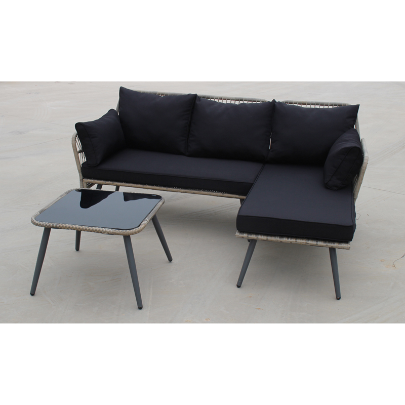 staal 3 stks kd sofa set