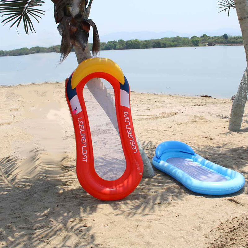 Opblaasbare dekstoel water vrije tijd hangmatnet strand drijvende rij