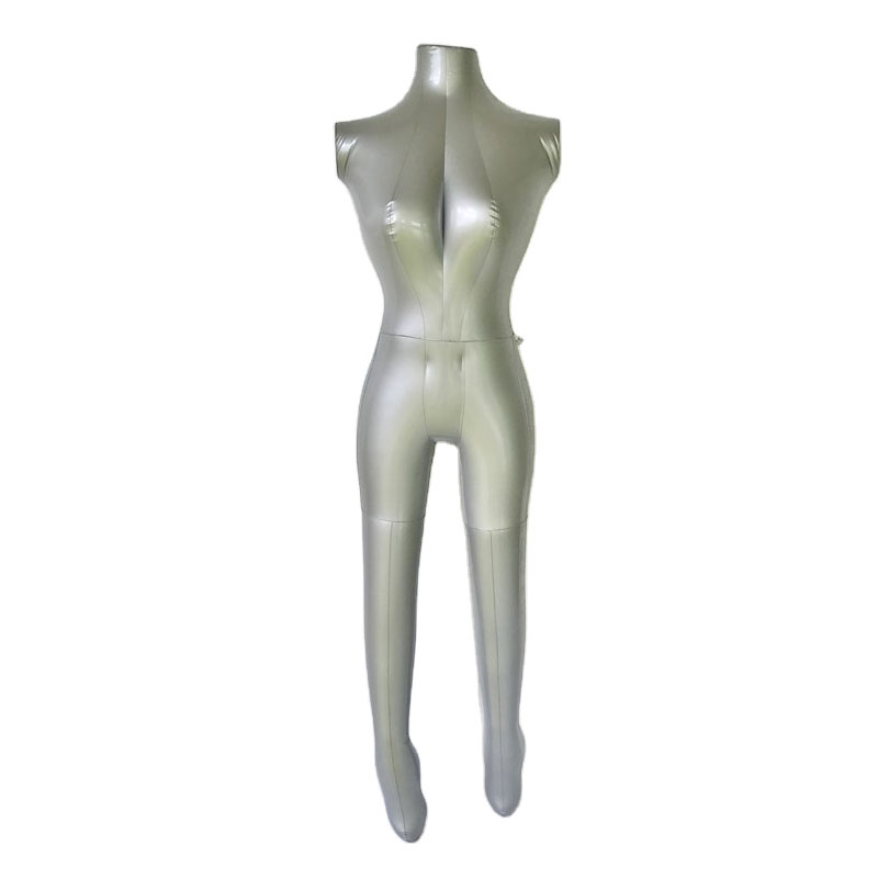 PVC opblaasbaar lichaam mannequin raamkledingweergave voor vrouwelijke modellen