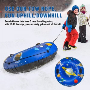 Winter Outdoor ouder-kind speelgoed verdikt koudbestendige ruimte opblaasbare sneeuwbuis