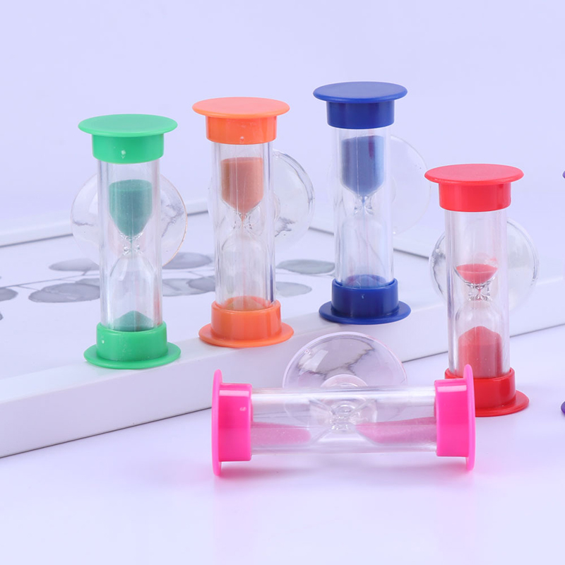 Mini -zandloper voor douchetimer/teeth borstelen timer met zuignap