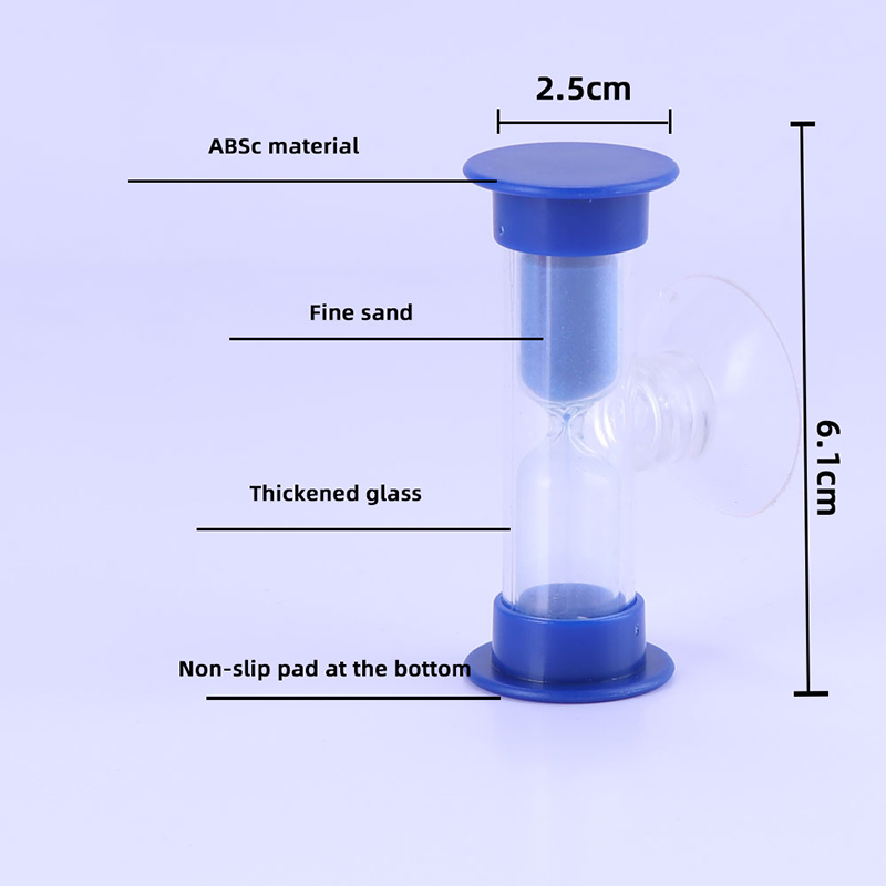 Mini -zandloper voor douchetimer/teeth borstelen timer met zuignap