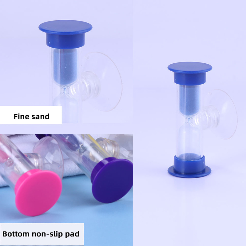 Mini -zandloper voor douchetimer/teeth borstelen timer met zuignap