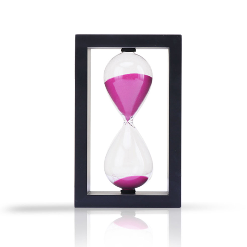 Aanpassing Hoogwaardige houten frame Sand Timer 1 uur Zandtimer Decor