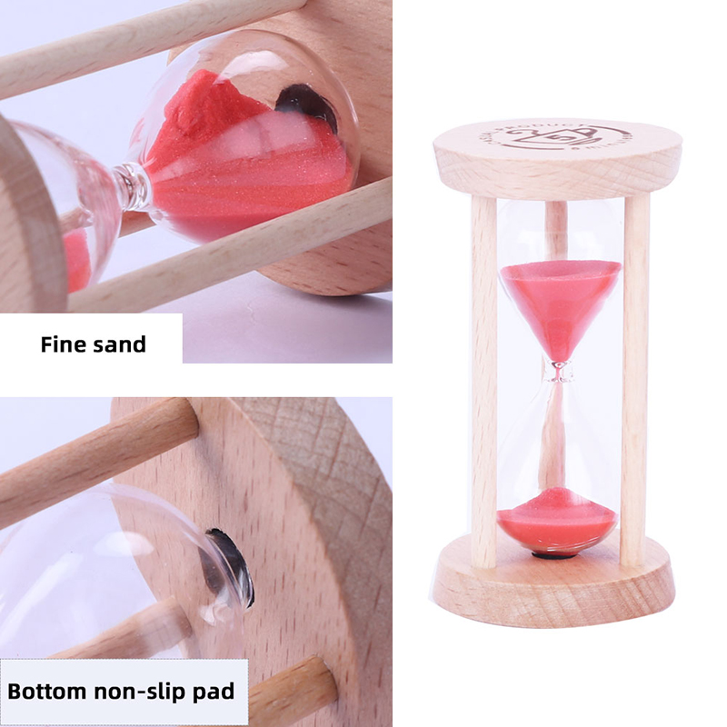Hoogwaardige 3 minuten houten zand zandglas zandloper timer klok decor unieke cadeau keuken