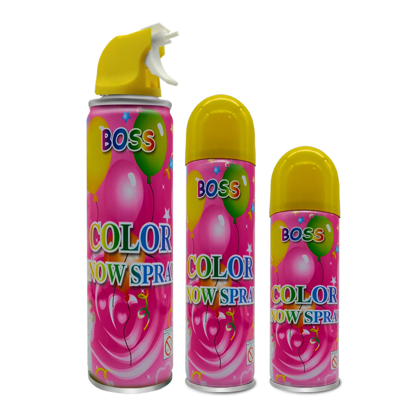 Kleur sneeuwspray kleur sneeuwschuim voor de Indiase holi -dag vieren