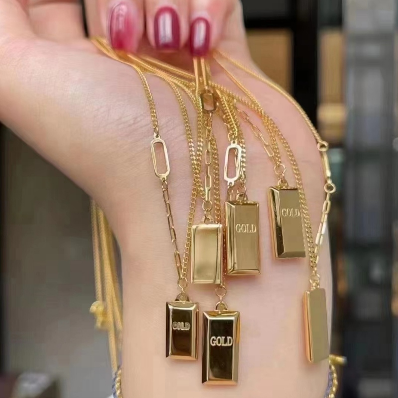 Nieuwe modestijl 999 5G Technology Gold Necklace for Girl