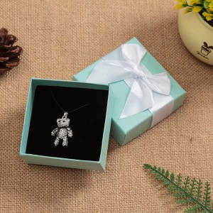 Sieraden high-end ringbox bowknot doos kleine armband oorrang doos sieraden doos