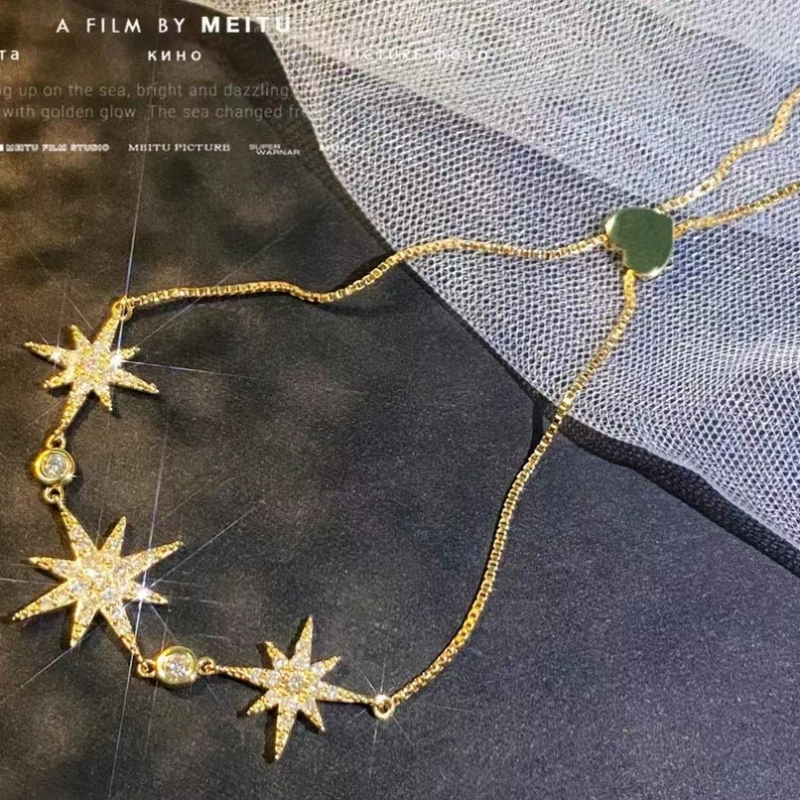 Tuochen Sieraden Fashion Nieuw ontwerp 18k/14K/10K Gold Diamond Star Collection armband