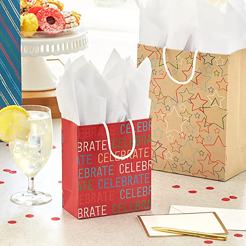 Hallmark recyclebare cadeauzakje assortiment (8 zakken: 3 kleine 6 \\ \