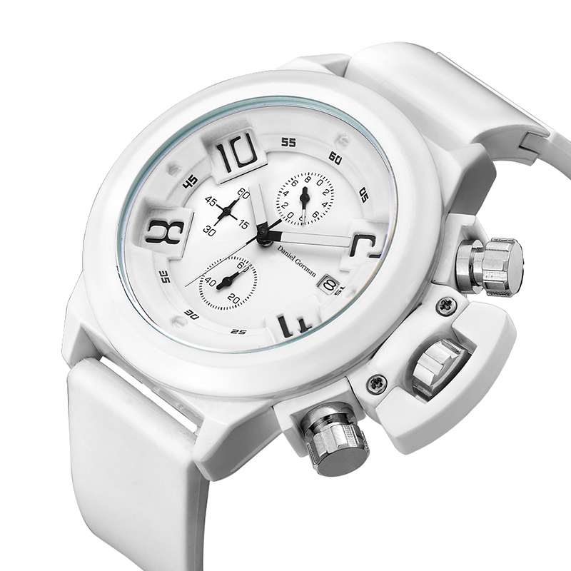 Daniel Gormantop Brand Luxury Sport Watch Minily Watches Blue Rubber Riem Automatische waterdichte horloges RM2208